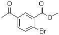5-乙酰基-2-溴苯甲酸甲酯分子结构 (CAS 1263286-07-2)