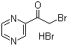 2-Bromo-1-(pyrazin-2-yl)ethanone hydrobromide molecular structure (CAS 126353-32-0)