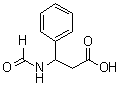 结构式 CAS# 126575-05-1, beta-(甲酰氨基)苯丙酸