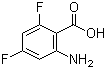 2-Amino-4,6-difluorobenzoic acid molecular structure (CAS 126674-77-9)