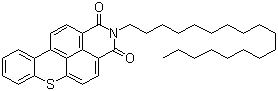 structure of CAS# 12671-74-8, Solvent Yellow 98;C.I. 56238; Fluorescent Yellow 3G; 2-Octadecyl-1H-thioxantheno[2,1,9-def]isoquinoline-1,3(2H)-dione