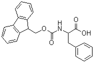 结构式 CAS# 126727-04-6, N-芴甲氧羰基-DL-苯丙氨酸