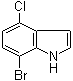 7-溴-4-氯-1H-吲哚分子结构 (CAS 126811-29-8)