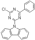 9-(4-Chloro-6-phenyl-1,3,5-triazin-2-yl)-9H-carbazole molecular structure (CAS 1268244-56-9)