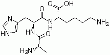 L-Alanyl-L-histidyl-L-lysine molecular structure (CAS 126828-32-8)