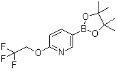 结构式 CAS# 1268467-17-9, 2-(2,2,2-三氟乙氧基)吡啶-5-硼酸频哪醇酯