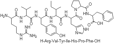 structure of CAS# 12687-51-3, Angiotensin III