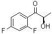 (R)-1-(2,4-Difluorophenyl)-2-hydroxy-1-propanone molecular structure (CAS 126918-16-9)