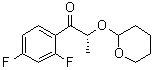 (2R)-1-(2,4-Difluorophenyl)-2-[(tetrahydro-2H-pyran-2-yl)oxy]-1-propanone molecular structure (CAS 126918-17-0)