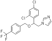 1-[2-(2,4-Dichlorophenyl)-2-[[4-(trifluoromethyl)phenyl]methoxy]ethyl]-1H-imidazole molecular structure (CAS 1269726-67-1)