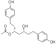 (3R,5R)-1,7-Bis(4-hydroxyphenyl)-3,5-heptanediol 3-acetate molecular structure (CAS 1269839-24-8)