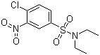 结构式 CAS# 127-53-7, 4-氯-N,N-二乙基-3-硝基苯磺酰胺