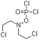 双(2-氯乙基)氨基磷酰二氯分子结构 (CAS 127-88-8)