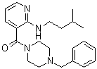 [2-[(3-Methylbutyl)amino]-3-pyridinyl][4-(phenylmethyl)-1-piperazinyl]methanone molecular structure (CAS 1270138-40-3)