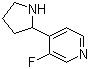 3-Fluoro-4-(2-pyrrolidinyl)pyridine molecular structure (CAS 1270491-52-5)