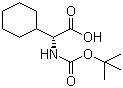 (R)-2-tert-Butoxycarbonylamino-3-cyclohexylpropionic acid molecular structure (CAS 127095-92-5)