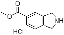 structure of CAS# 127168-93-8, Methyl isoindoline-5-carboxylate hydrochloride;2,3-Dihydro-1H-isoindole-5-carboxylic acid methyl ester monohydrochloride; 5-(Methoxycarbonyl)isoindoline hydrochloride
