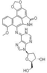 7-(2'-Deoxyadenosin-N6-yl)aristolactam I molecular structure (CAS 127191-86-0)