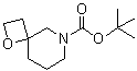 structure of CAS# 1272412-68-6, 1-Oxa-6-azaspiro[3.5]nonane-6-carboxylic acid 1,1-dimethylethyl ester