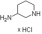3-Piperidinamine hydrochloride molecular structure (CAS 127294-75-1)