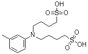 N,N-Bis(4-sulfobutyl)-3-methylaniline molecular structure (CAS 127544-88-1)