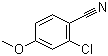 2-氯-4-甲氧基苯腈分子结构 (CAS 127666-99-3)