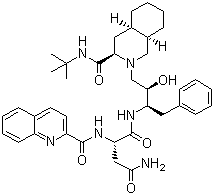 沙奎那韦分子结构 (CAS 127779-20-8)