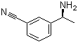 结构式 CAS# 127852-31-7, (R)-3-(1-氨基乙基)苯甲腈; (R)-3-(1-氨基乙基)苯腈