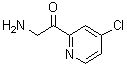 2-Amino-1-(4-chloro-2-pyridinyl)ethanone molecular structure (CAS 1278596-14-7)