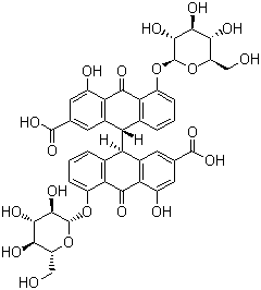 Sennoside B molecular structure (CAS 128-57-4)