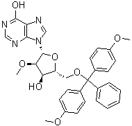 5'-O-[Bis(4-methoxyphenyl)phenylmethyl]-2'-O-methylinosine molecular structure (CAS 128219-84-1)