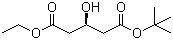(3R)-3-羟基戊二酸叔丁酯乙酯分子结构 (CAS 128237-30-9)