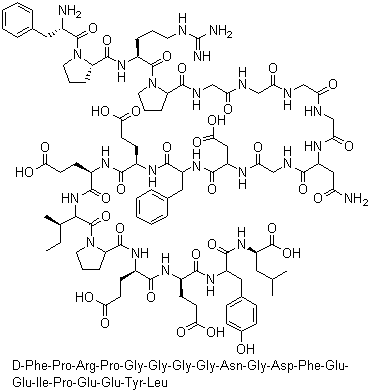Bivalirudin molecular structure (CAS 128270-60-0)