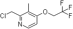 2-Chloromethyl-3-methyl-4-(2,2,2-trifluoroethoxy)pyridine molecular structure (CAS 128430-66-0)