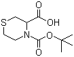4-(tert-Butoxycarbonyl)thiomorpholine-3-carboxylic acid molecular structure (CAS 128453-98-5)