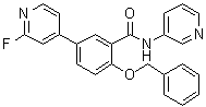 5-(2-Fluoro-4-pyridinyl)-2-(phenylmethoxy)-N-3-pyridinylbenzamide molecular structure (CAS 1285515-21-0)