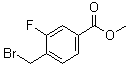 结构式 CAS# 128577-47-9, 4-(溴甲基)-3-氟苯甲酸甲酯