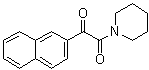 1-(2-萘基)-2-(1-哌啶基)-1,2-乙二酮分子结构 (CAS 128592-64-3)