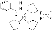 structure of CAS# 128625-52-5, Benzotriazole-1-yl-oxytripyrrolidinophosphonium hexafluorophosphate;PyBOP