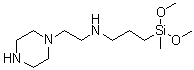N-[3-(Dimethoxymethylsilyl)propyl]-1-piperazineethanamine molecular structure (CAS 128644-51-9)