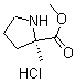 结构式 CAS# 1286768-32-8, 2-甲基-D-脯氨酸甲酯盐酸盐