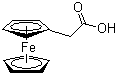 structure of CAS# 1287-16-7, Ferroceneacetic acid
