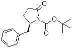 (R)-2-Oxo-5-(phenylmethyl)-1-pyrrolidinecarboxylic acid 1,1-dimethylethyl ester molecular structure (CAS 128811-42-7)
