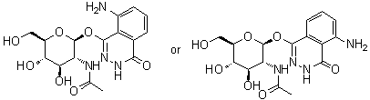 o-Aminophthalylhydrazido-N-acetyl-beta-D-glucosaminide molecular structure (CAS 128879-80-1)