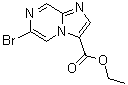 6-Bromoimidazo[1,2-a]pyrazine-3-carboxylic acid ethyl ester molecular structure (CAS 1289193-46-9)
