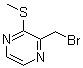2-(Bromomethyl)-3-(methylthio)pyrazine molecular structure (CAS 1289385-55-2)