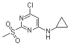 6-Chloro-N-cyclopropyl-2-(methylsulfonyl)-4-pyrimidinamine molecular structure (CAS 1289388-38-0)