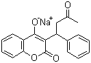 structure of CAS# 129-06-6, Warfarin sodium ;3-(alpha-Acetonylbenzyl)-4-hydroxycoumarin sodium salt; 4-Hydroxy-3-(3-oxo-1-phenylbutyl)coumarin sodium salt; 4-Hydroxy-3-(3-oxo-1-phenylbutyl)-2H-1-benzopyran-2-one sodium salt