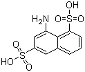 8-氨基萘-1,6-二磺酸分子结构 (CAS 129-91-9)
