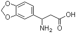 3-氨基-3-苯并[1,3]二氧戊环-5-基丙酸分子结构 (CAS 129042-60-0)